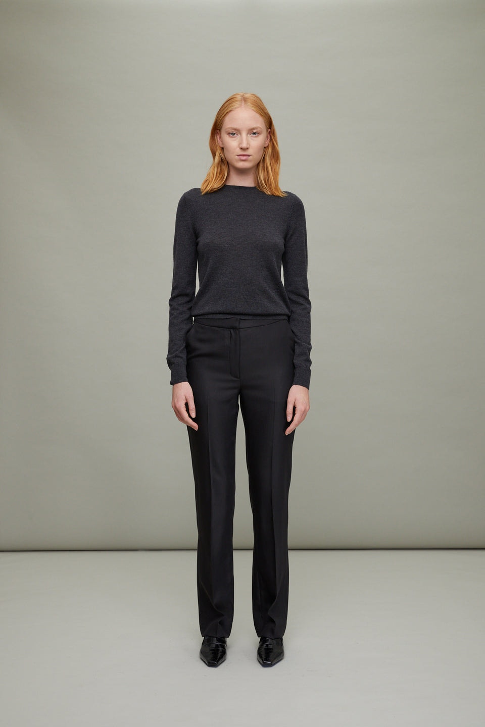 Loulou Studio Kallisto Straight Leg Pant In Black Xs